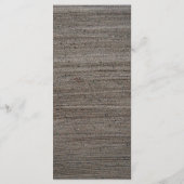 Clay Safari Giraffe, Rustikale Hochzeit Menükarte (Rückseite)