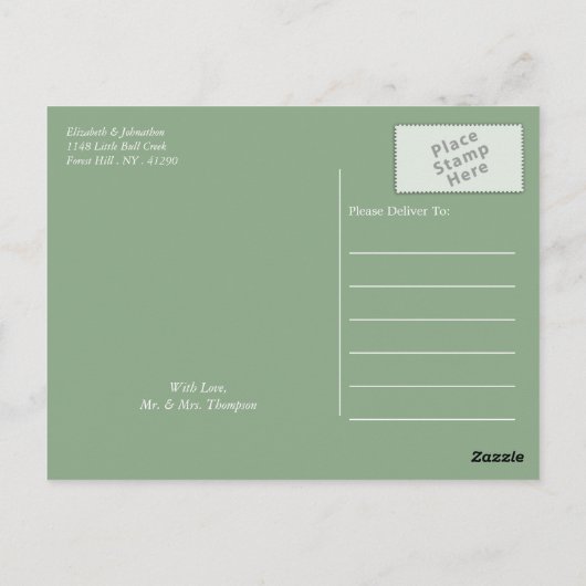 Clay Safari Giraffe, Rustikale Hochzeit Speichern  Postkarte (Rückseite)