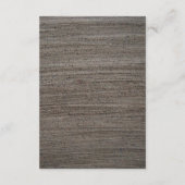 Clay Safari Giraffe, rustikale Hochzeitdetails Begleitkarte (Rückseite)