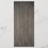 Clay Seepferd Beach Wedding Menu Menükarte (Rückseite)