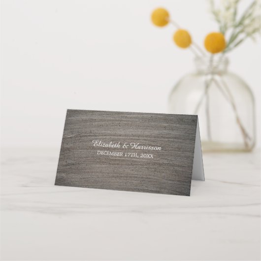 Clay Seepferd Beach Wedding Platzkarte (Rückseite)