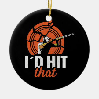 Clay Shooting Falle Shooting Keramik Ornament