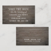 Clay Slab-Effekt, Save the Date Begleitkarte (Vorne/Hinten)