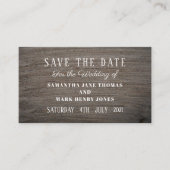 Clay Slab-Effekt, Save the Date Begleitkarte (Vorderseite)