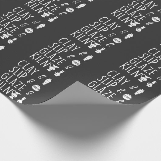 Clay Slip Glaze Kiln Potterie Keramik Geschenkpapier (Ecke)