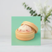 Clay Steamed Dumpling in Steamer Basket Postcard (Stehend Vorderseite)