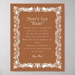 Clay Talavera Tile Dont Say Baby Shooting Game Poster