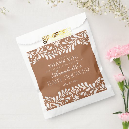 Clay Talavera Tile Fiesta Baby Shower Dessert Geschenktütchen (Versiegelt)