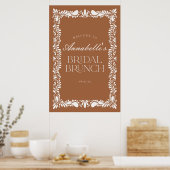 Clay Talavera Tile Fiesta Bridal Brunch Willkommen Poster (Küche)