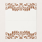 Clay Talavera Tile Fiesta Platzkarte Table Decor (Außenseite Aufgefaltet)