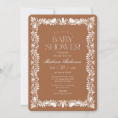 Clay Talavera Tile Spanische Fiesta Babydusche Einladung (Vorderseite)