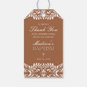 Clay Talavera Tile Spanische Fiesta Taufen Favorit Geschenkanhänger (Rückseite)