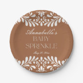 Clay Talavera Tile Spanish Fiesta Baby Spinkle Pappteller (Vorderseite)