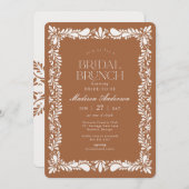 Clay Talavera Tile Spanish Fiesta Bridal Brunch Einladung (Vorne/Hinten)