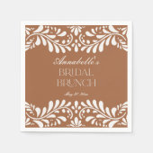 Clay Talavera Tile Spanish Fiesta Bridal Brunch Serviette (Vorderseite)