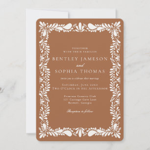 Clay Talavera Tile Spanish Fiesta Wedding Einladung