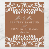 Clay Talavera Tile Spanish Fiesta Wedding Weinetikett (Einzelnes Label)