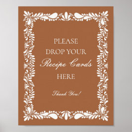 Clay Talavera Tile Spanish Share a Recipe Bridal Poster