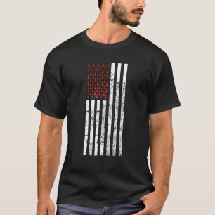 Clay Target Shooting Usa Flag - Retro Shotshell Fl T-Shirt