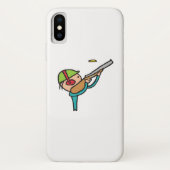 Clay-Tauben-Trap Shooting Case-Mate iPhone Hülle (Rückseite)