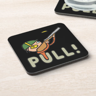 Clay-Tauben-Trap Shooting Getränkeuntersetzer