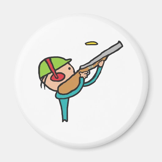 Clay-Tauben-Trap Shooting Magnet (Vorne)