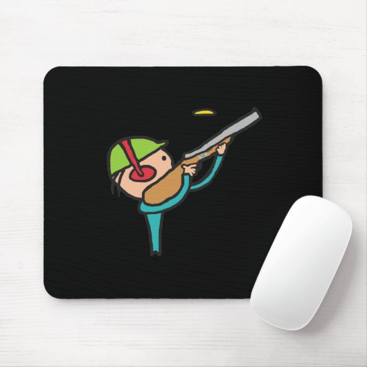 Clay-Tauben-Trap Shooting Mousepad (Mit Mouse)