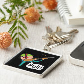 Clay-Tauben-Trap Shooting Schlüsselanhänger (Seite)