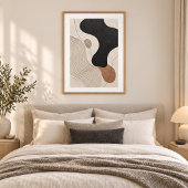 Clay Tide | Minimal Abstract Plaster Art Print Poster