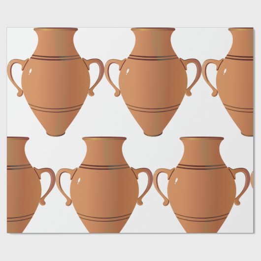 Clay Vase Geschenkpapier (Flach)