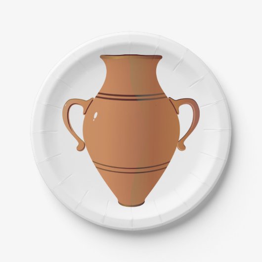 Clay Vase Paper-Teller Pappteller (Vorderseite)