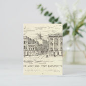 Clay West Side Postkarte (Stehend Vorderseite)