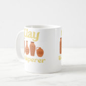 Clay Whisperer Ceramic Funny Pottery Kaffeetasse (Vorderseite Links)