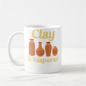 Clay Whisperer Ceramic Funny Pottery Kaffeetasse (Links)