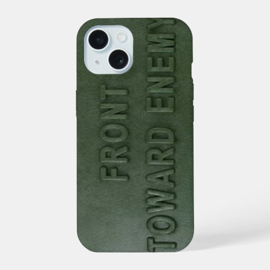 Claymore Mine iPhone 15 Hülle (Rückseite)