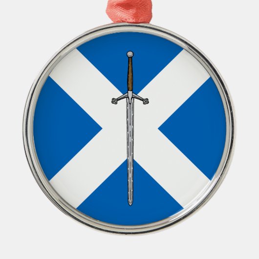 Claymore und Saltire Ornament Aus Metall (Vorne)