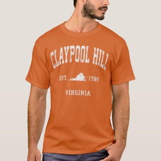 Claypool Hill Virginia VA Vintage Athletik Sport T-Shirt