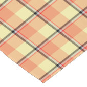 Claystone and Morning Mist Plaid Kurzer Tischläufer (Ecke)