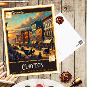 Clayton, Delaware Historische Postkarte
