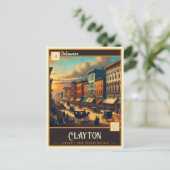 Clayton, Delaware | Vintage Postkarte (Stehend Vorderseite)