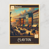 Clayton, Delaware | Vintage Postkarte (Vorderseite)