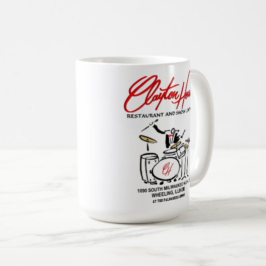 Clayton House Restaurant und Show Lounge, Rad Kaffeetasse (VorderseiteRechts)