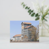 Clayton, New Mexico, Getreidemühle und Aufzug Postkarte (Stehend Vorderseite)