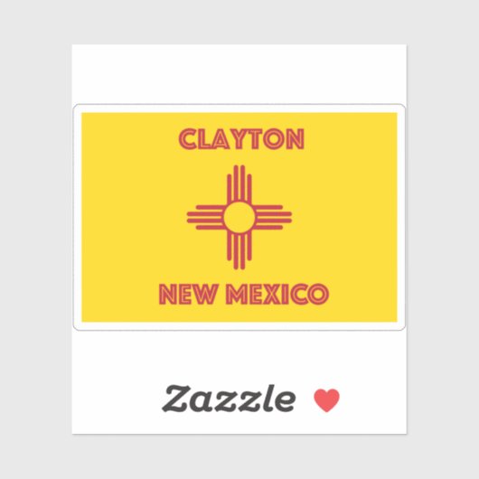 Clayton NM Aufkleber (Blatt)