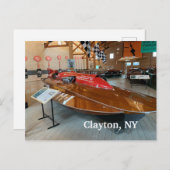 Clayton NY Postkarte (Vorne/Hinten)