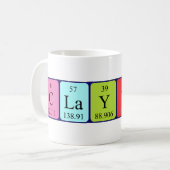 Clayton Periodenname Tasse (Vorderseite Links)