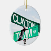 Clayton Tamm, Dogtown, St. Louis, Weihnachtsschmuc Keramik Ornament (Rechts)