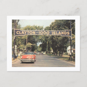 Clayton Thousand Islands NY, 1959 im Vintage-Stil Postkarte