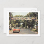 Clayton Thousand Islands NY, 1959 Vintag Style Postkarte (Vorne/Hinten)