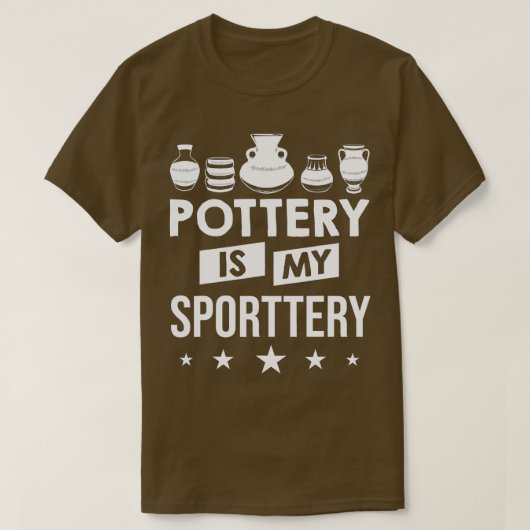 Clayware Clay Keramik Skulptur Keramiken Potter T-Shirt (Design vorne)
